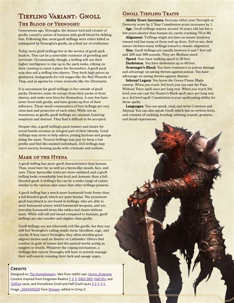 What's the difference among Feral Tiefling, Variant Tiefling, and .